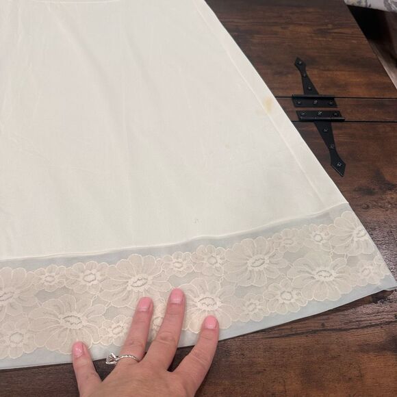 Vintage 50s/60s Vanity Fair Slip Gown Dress Size 38 Large Pinup Glamour Lace - Picture 11 of 11